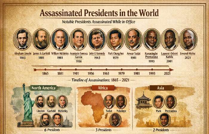 list of assassinated presidents in the world
