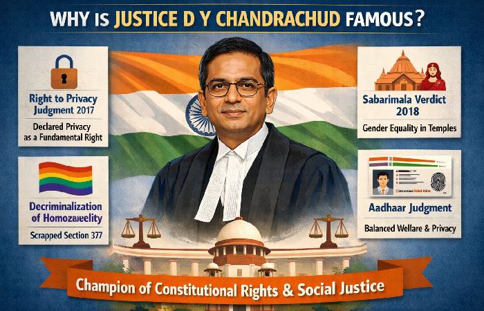 why is justice chandrachud famous