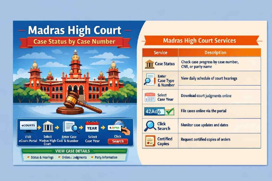 madras high court case status by case number