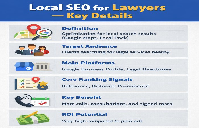 local seo for lawyers – key details