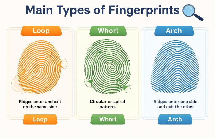 main types of fingerprints